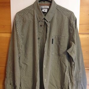 Columbia long sleeve button down shirt L