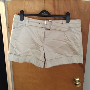 White House Black Market Light Tan Shorts