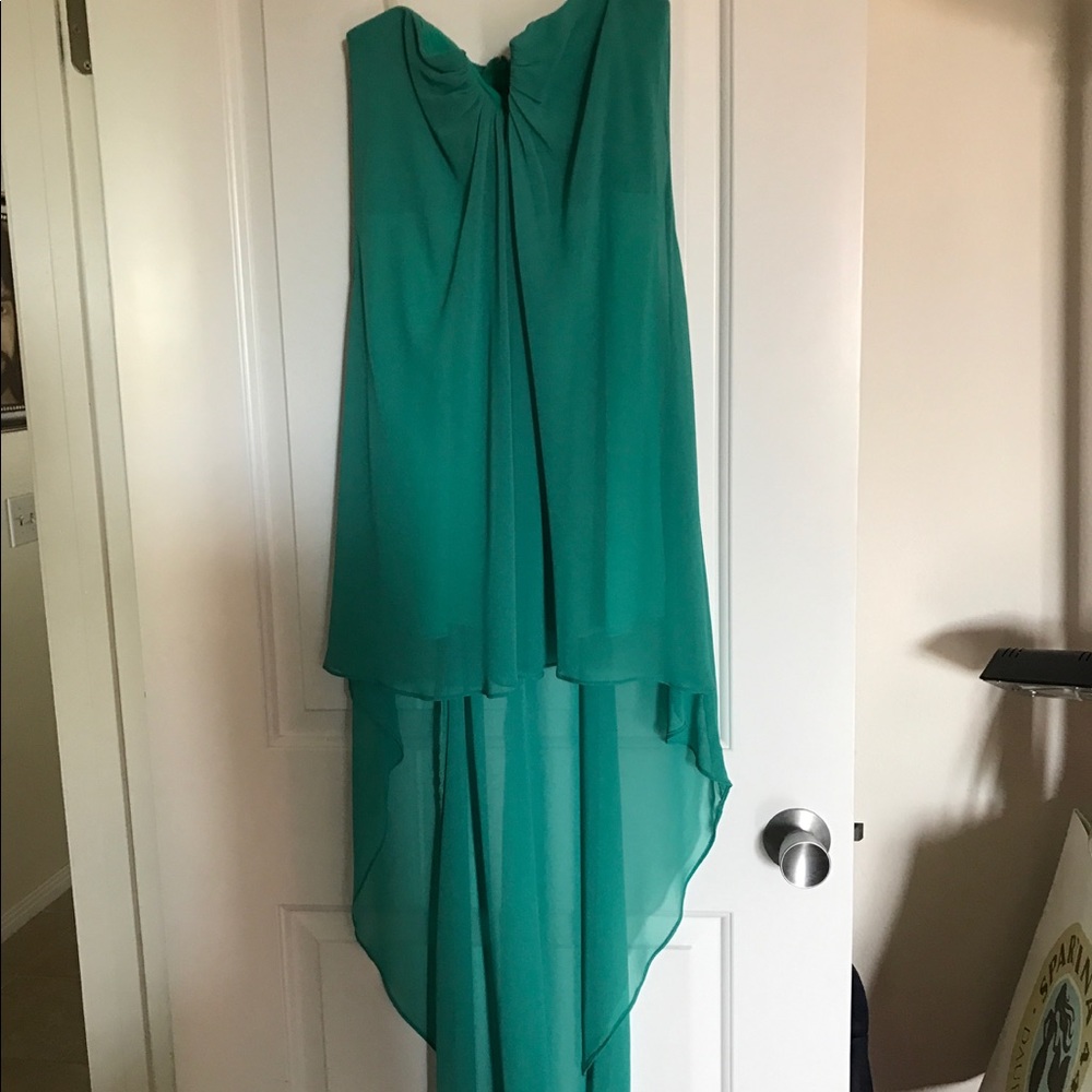 Aqua colored dress