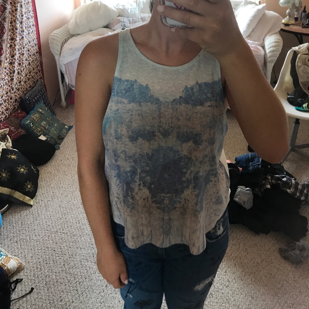 Roxy watercolor tank