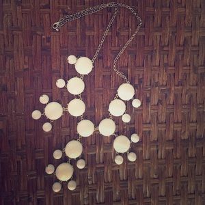 White J Crew bubble necklace