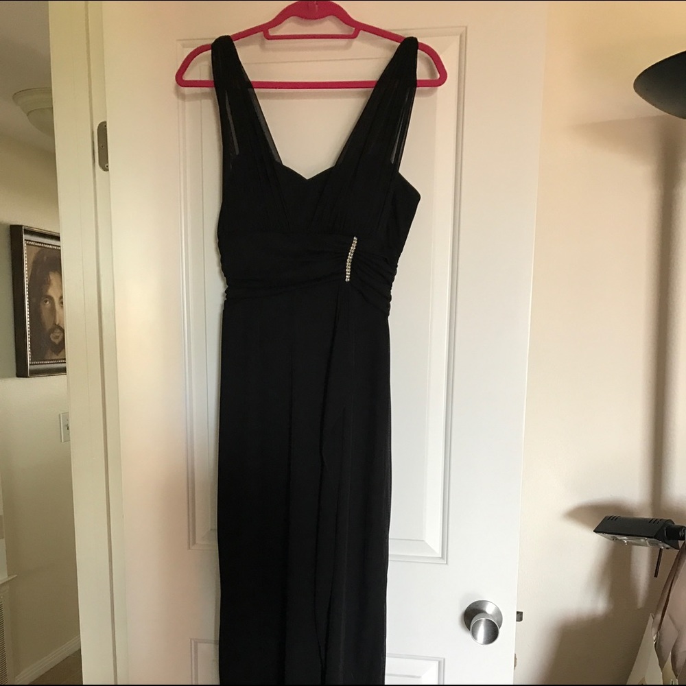 Long black formal dress