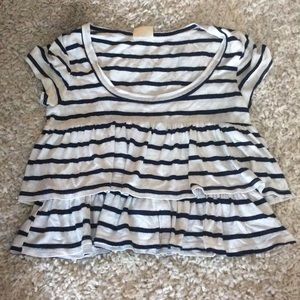 Striped crop top