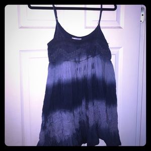 Billabong short blue tie-dye summer dress