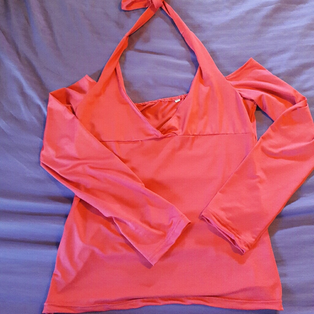 Halter open shoulder top