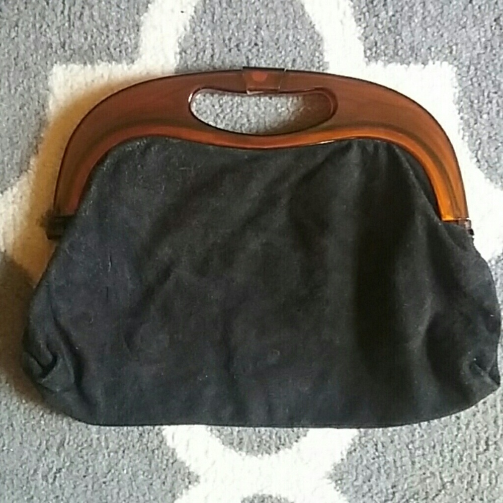 Vintage 70s Suede Handbag
