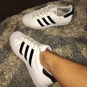 Snakeskin Adidas Superstar Sneakers