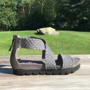 Zee Alexis Metallic Silver Sandals