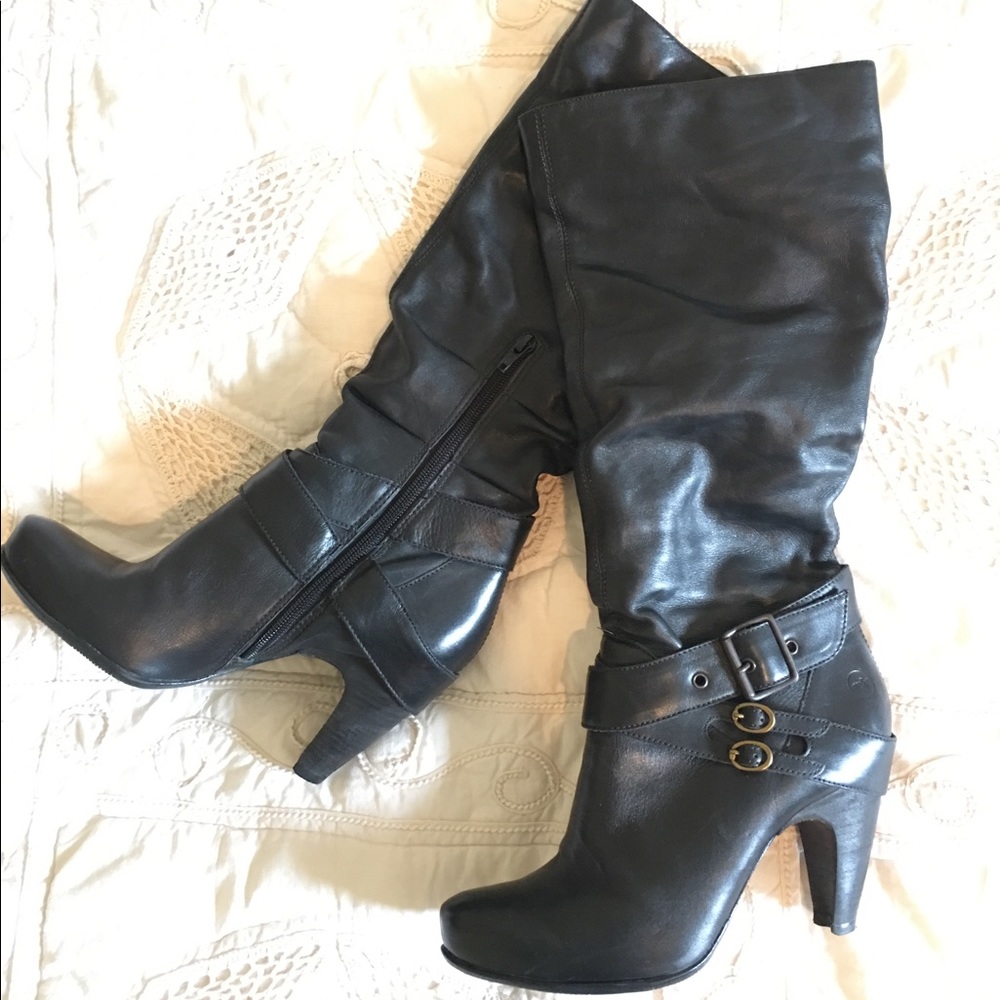 Bronx Leather Tall Boots