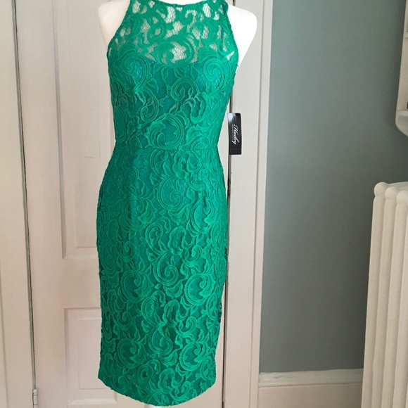 Adrianna Papell Dresses & Skirts - Green Lace Dress:  Hailey Adrianna Papel