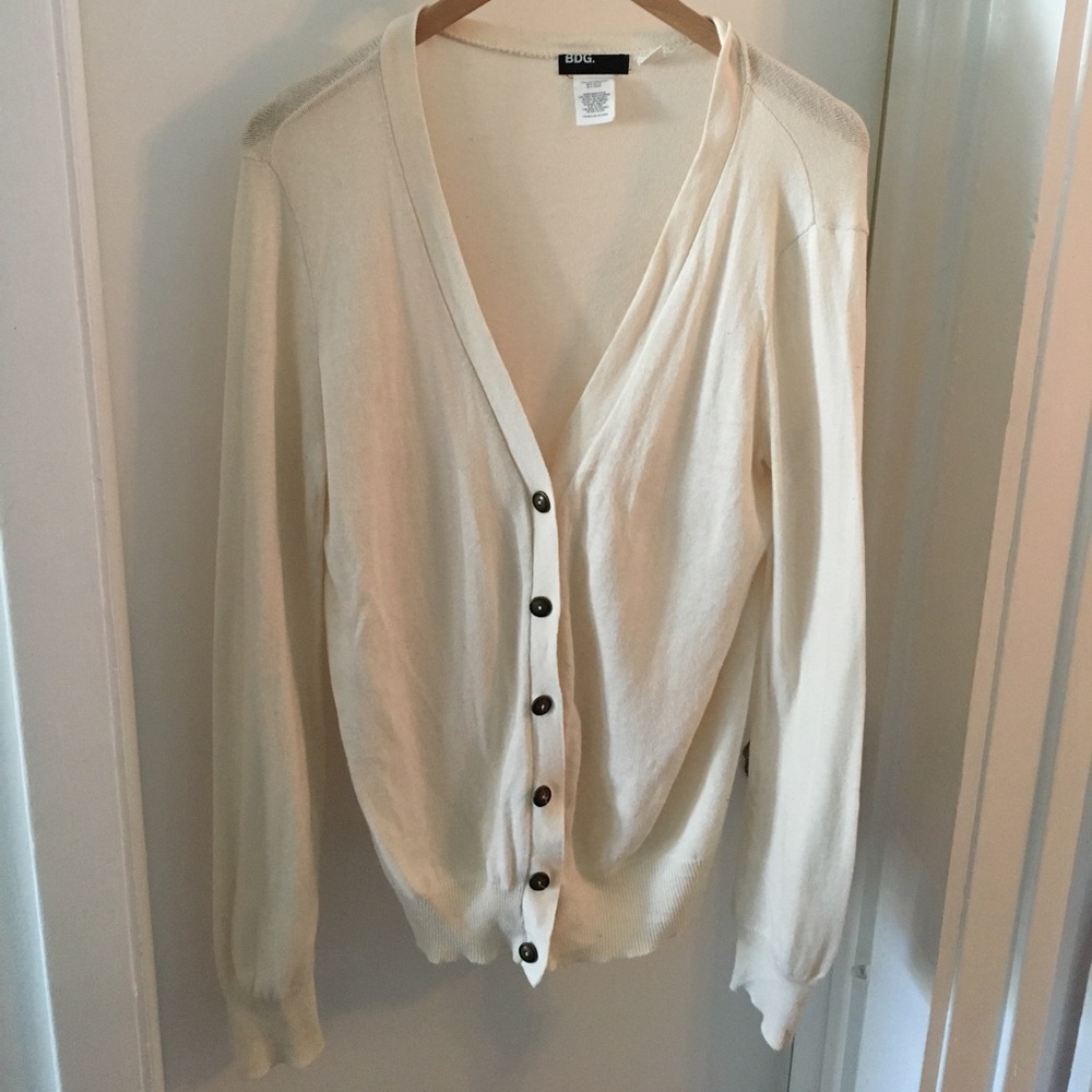 Urban Outfitters BDG cream boyfriend cardigan