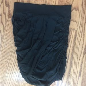 Express Black layered mini skirt