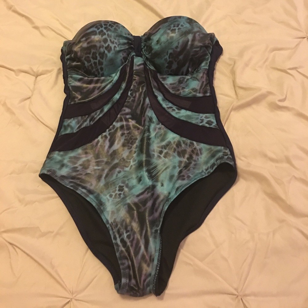 Women's one piece swim suit.