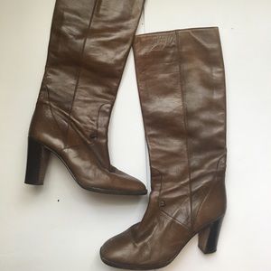 Brown Etienne Aigner Genuine Leather Riding Boots!