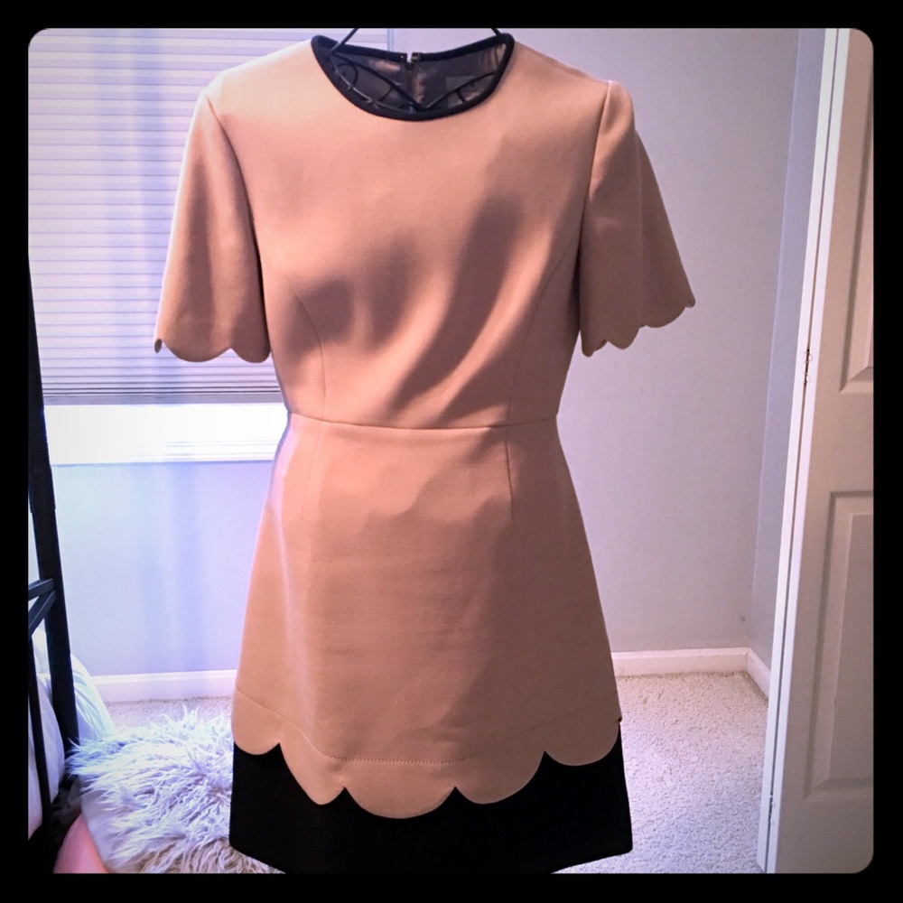 Kate Spade two-tone beige and black dress