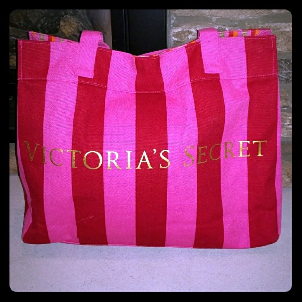 Victoria's Secret Pink Stripe Tote