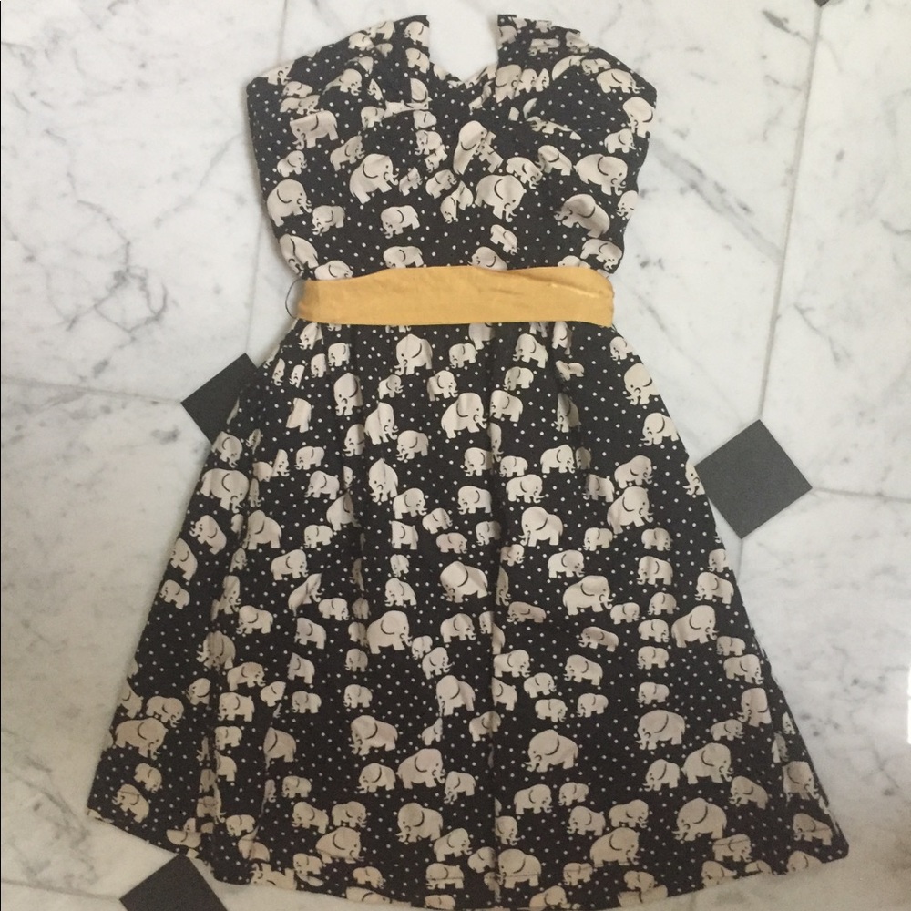Elephant Print Anthropologie Dress