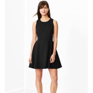 Black denim dress circle skater 4 evening work