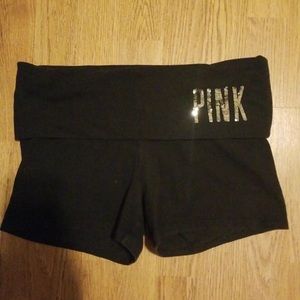 VS Pink 'bling' yoga shorts Med