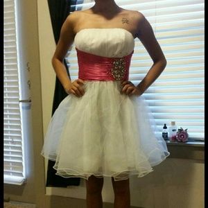 White prom dress