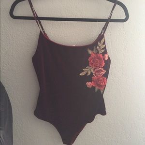 Embroidered Body Suit