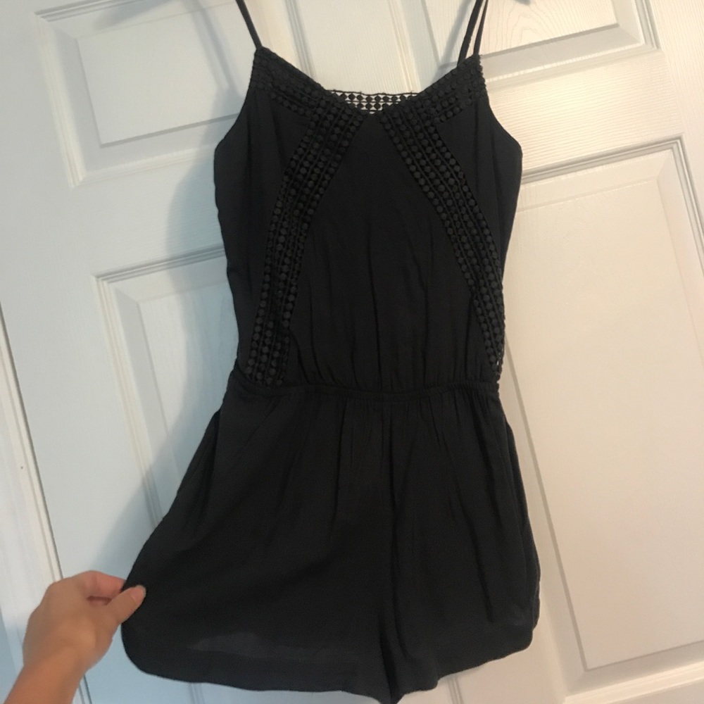 Navy Romper