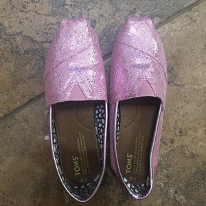 Pink glitter Toms