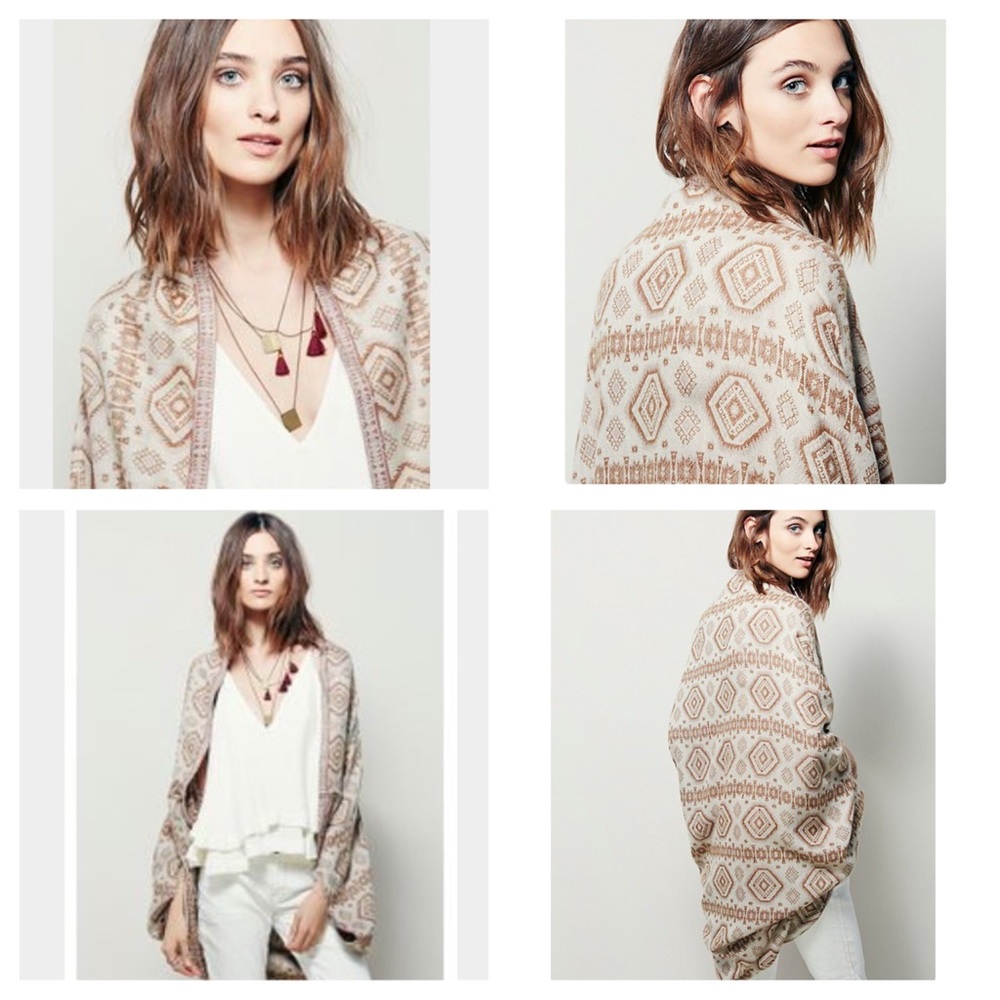 🆕Free People Sammy Raw Trim Kimono. NWOT. - Picture 2 of 7