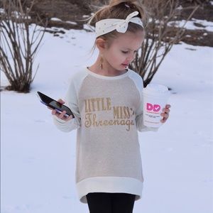 Custom 'Little Miss Threenager' shirt