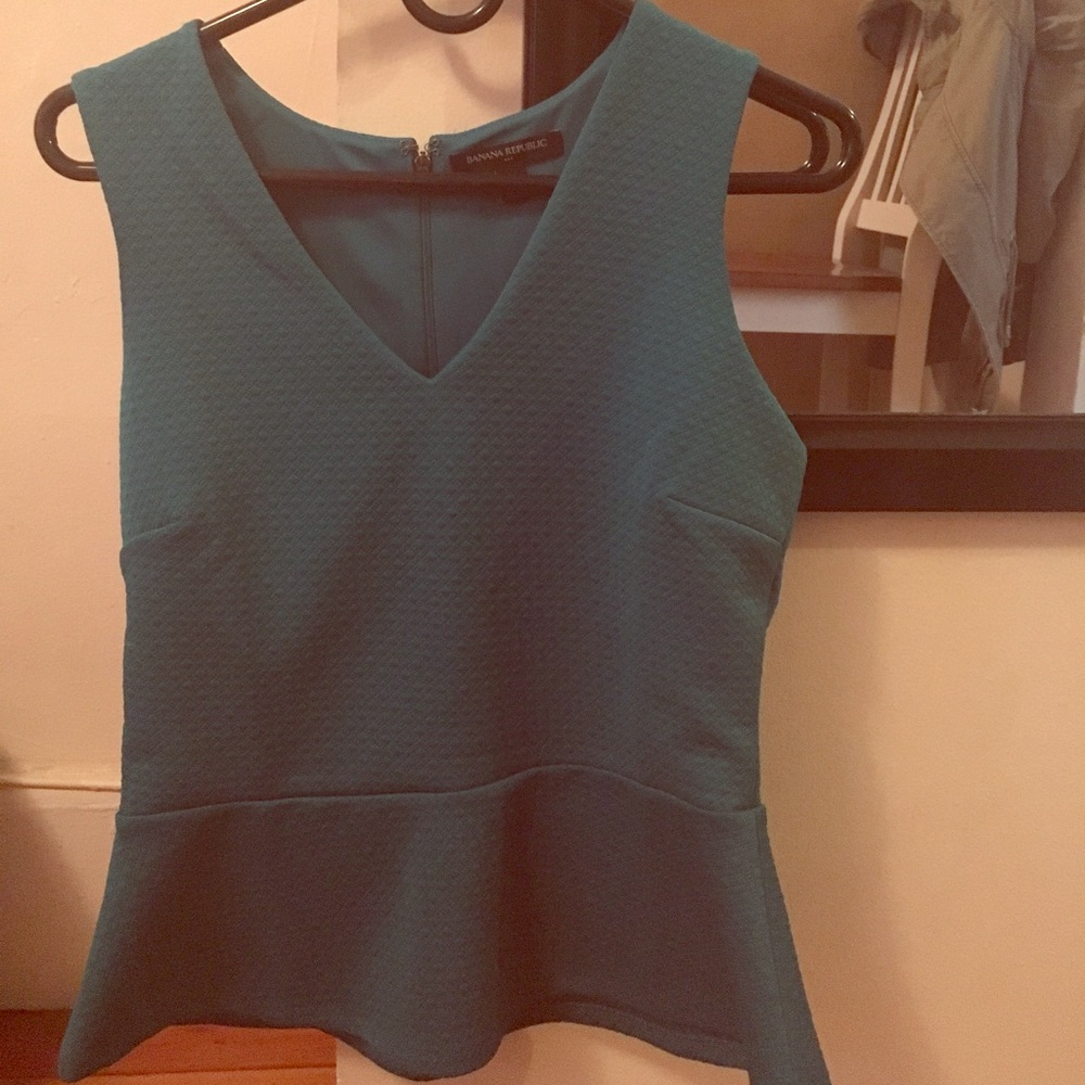 Banana Republic peplum sleeveless top