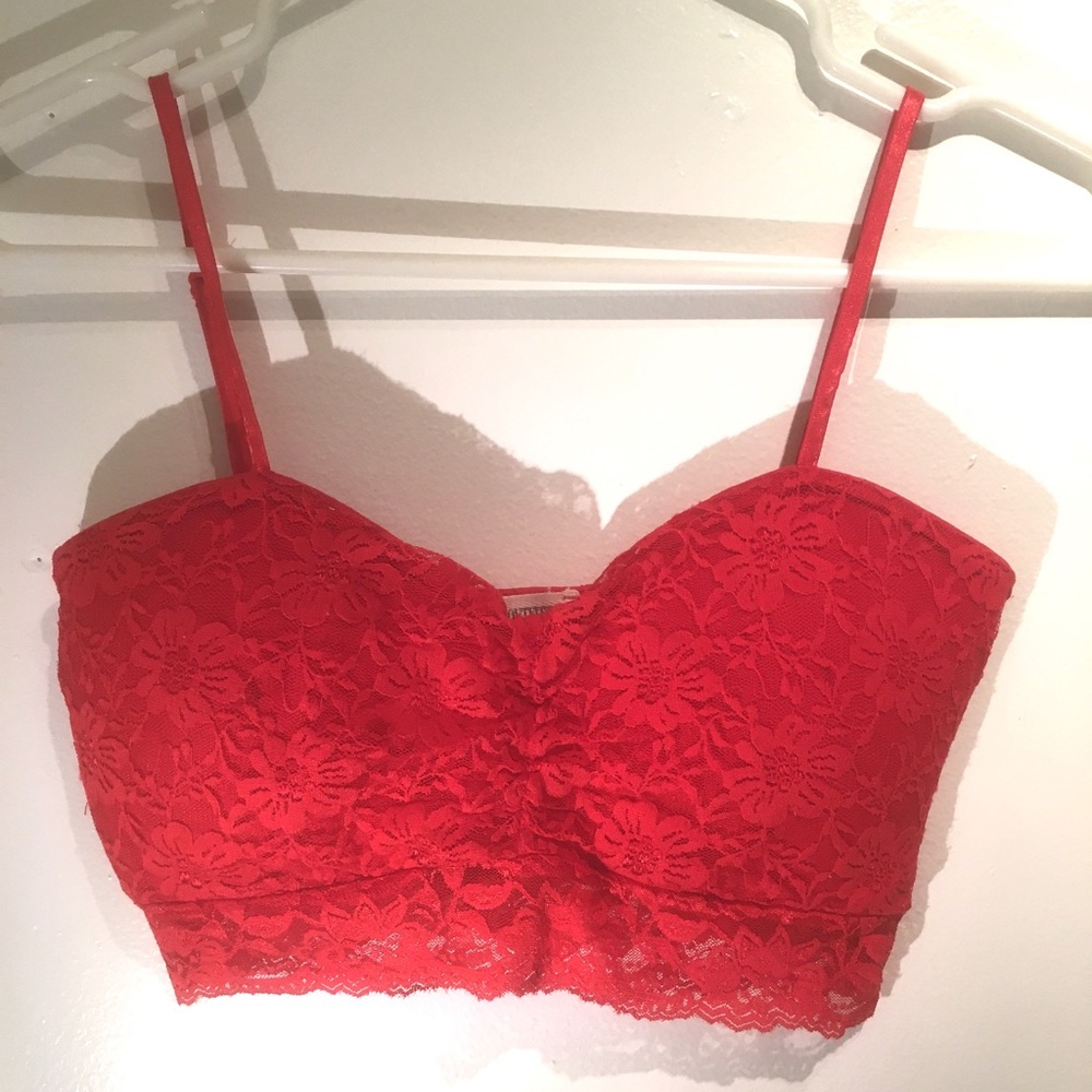 Red Lacey Bralette