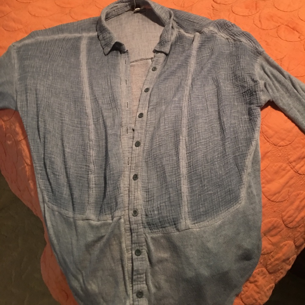 free People button down blouse