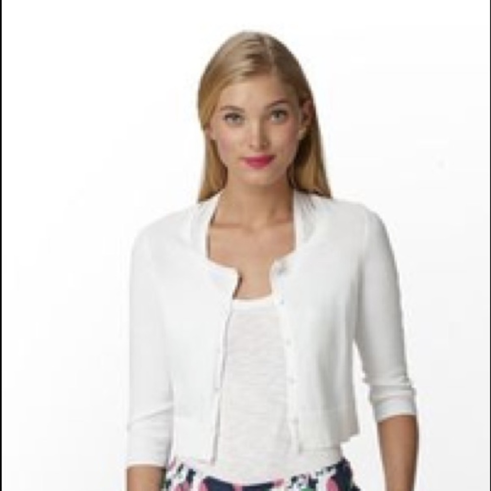 Lilly Pulitzer White Cardigan
