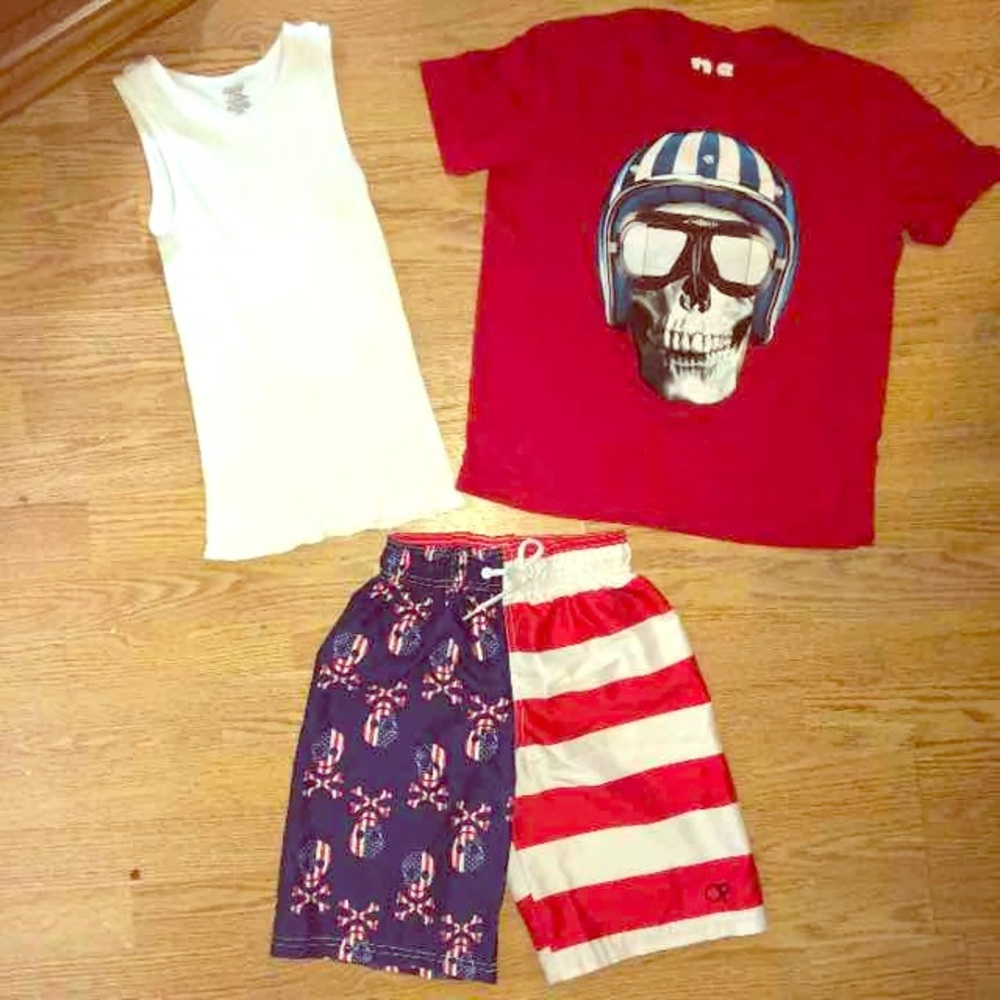 Boys size 8 swim set bundle