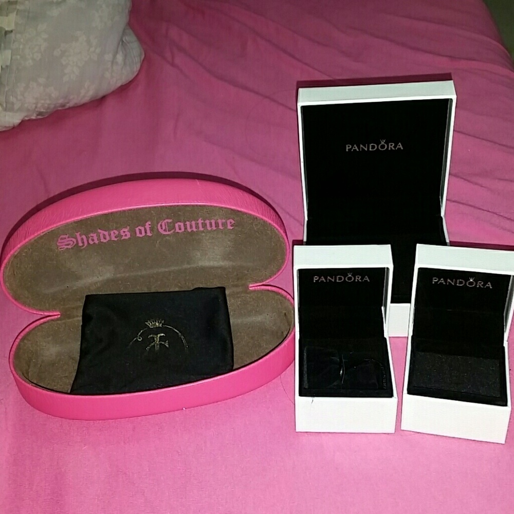 Pandora boxes and Juicy Couture sunglass box