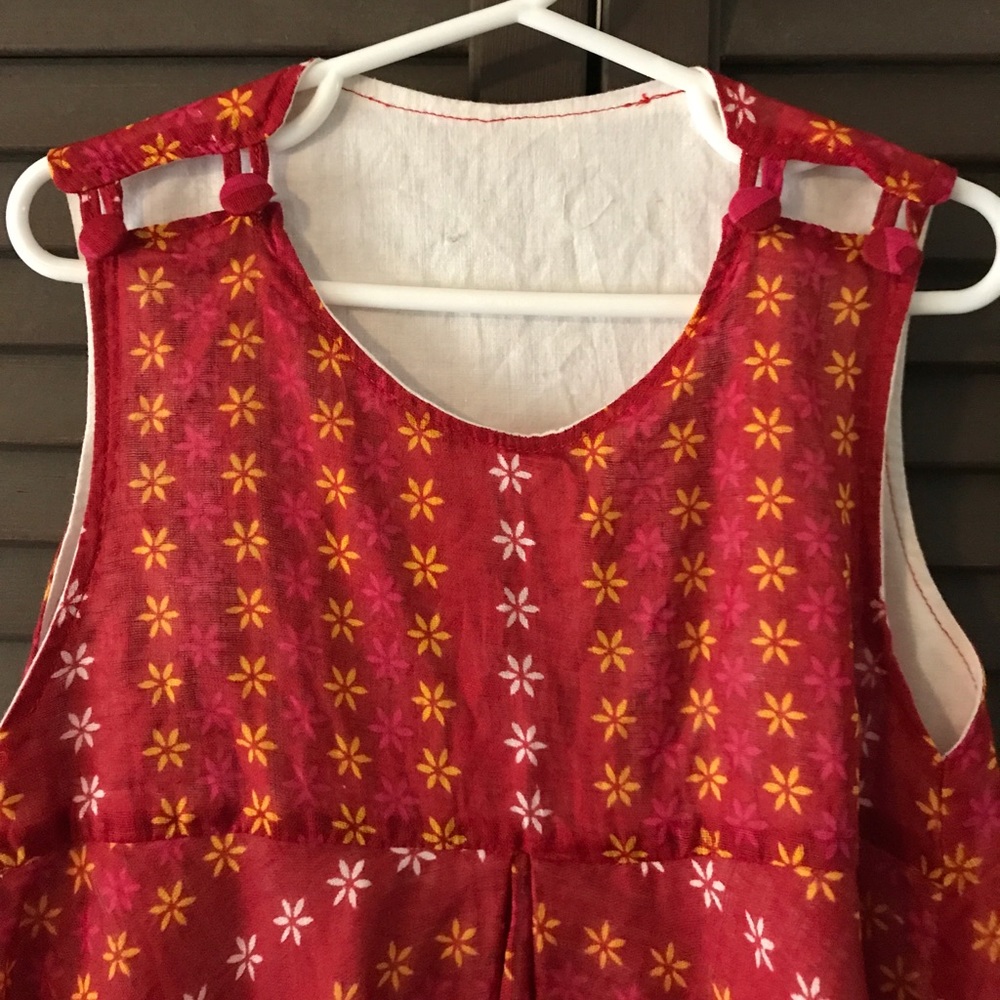 Artisan Made African Fabric Girl's Dress - Picture 3 of 5
