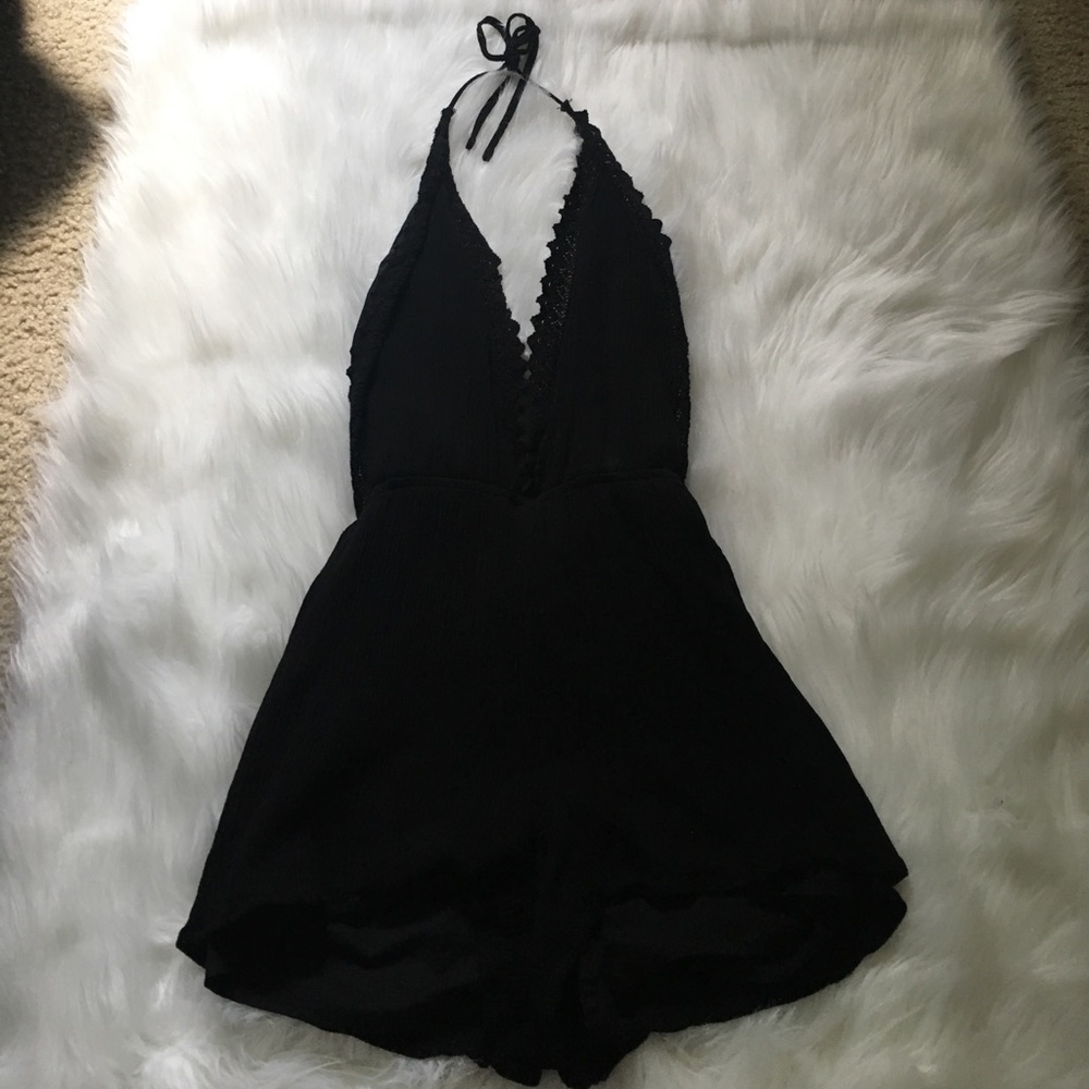 Backless romper