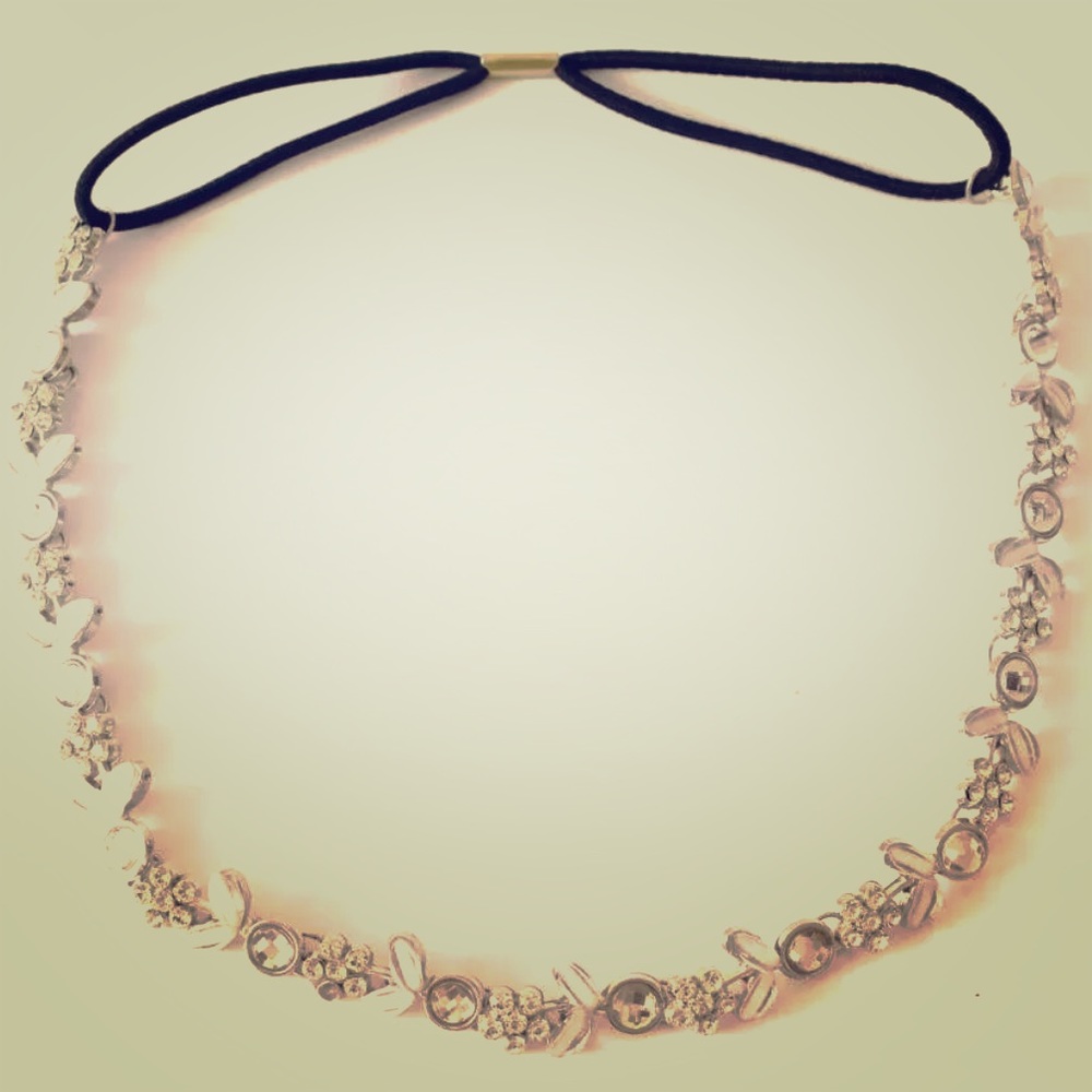 🆕SILVER PLATED HIGH END CRYSTAL HEADBAND