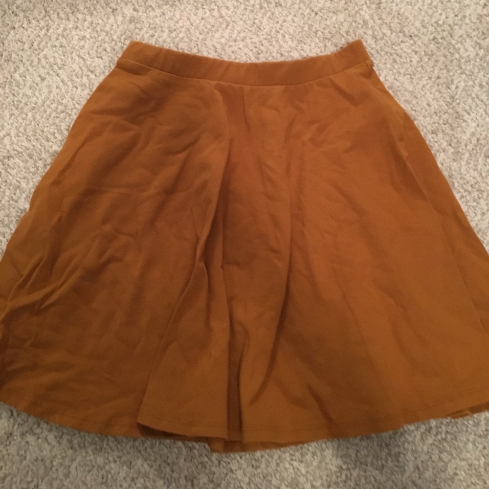 Coffee Color Mini Skirt