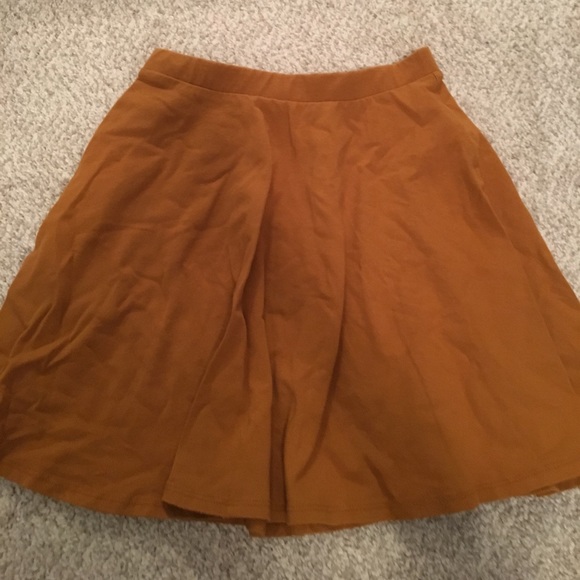 Coffee Color Mini Skirt - Picture 1 of 1