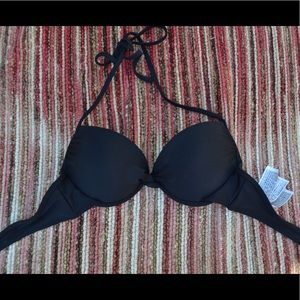 Black push-up bikini top