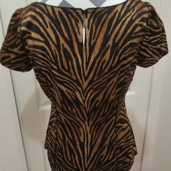 EUC* Leopard Print Silk Blouse/Shirt* - Picture 2 of 5