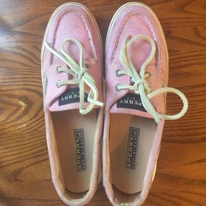 Pink Sperry Shoes