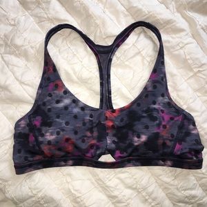 Lululemon grey patterned sports bra