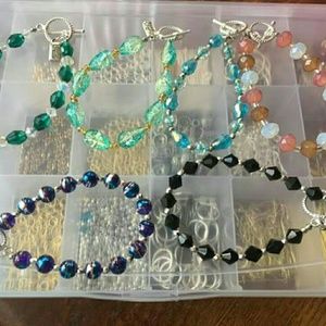Hand crafted earing and bracelets