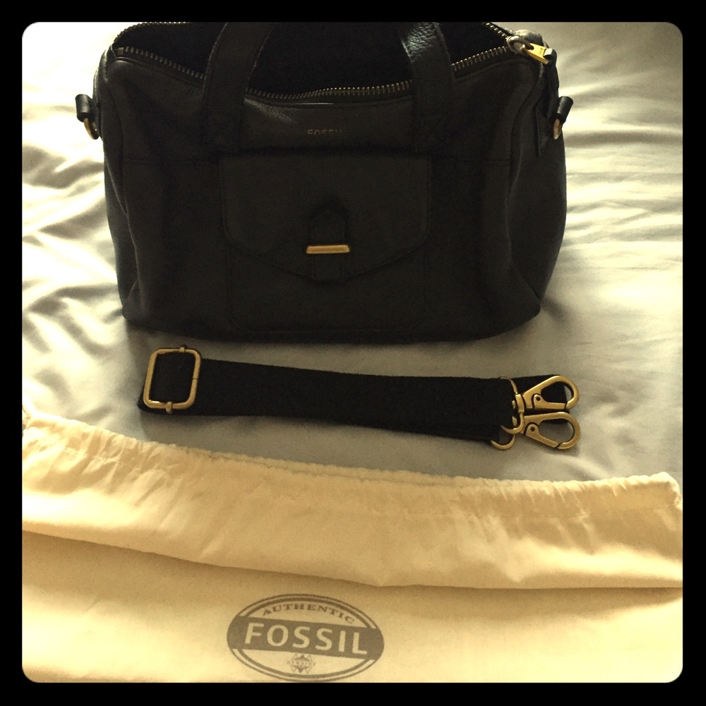 Fossil leather bag
