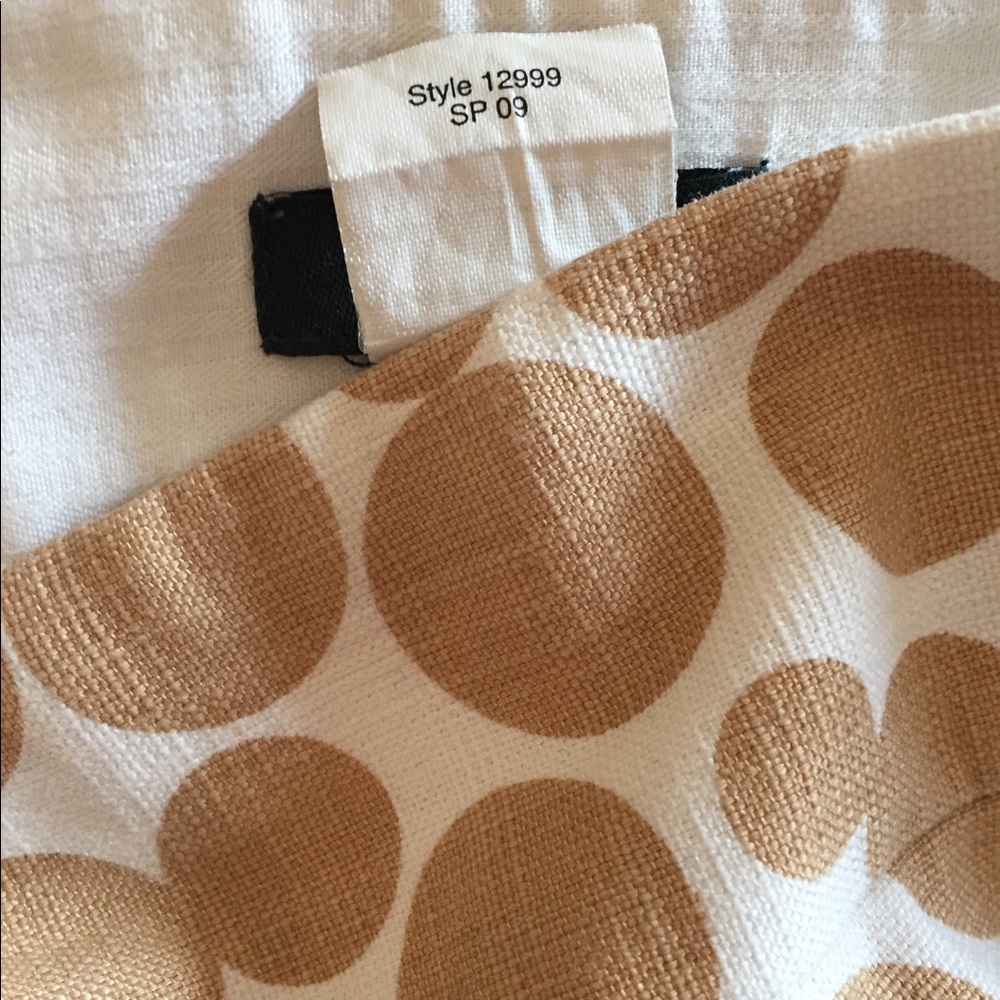J.Crew | 0 | Tan White Mini Skirt in Dot - Picture 5 of 5