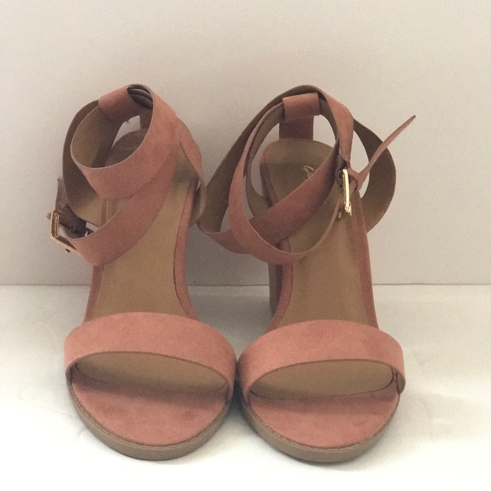 LAST 1️⃣ Dusty Blush Ankle Strap Block Heel - Picture 7 of 7