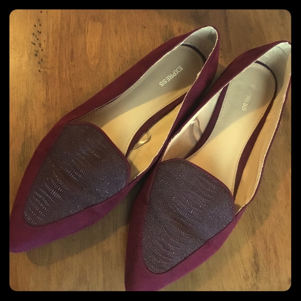 Maroon flats from Express! Offers welcome!