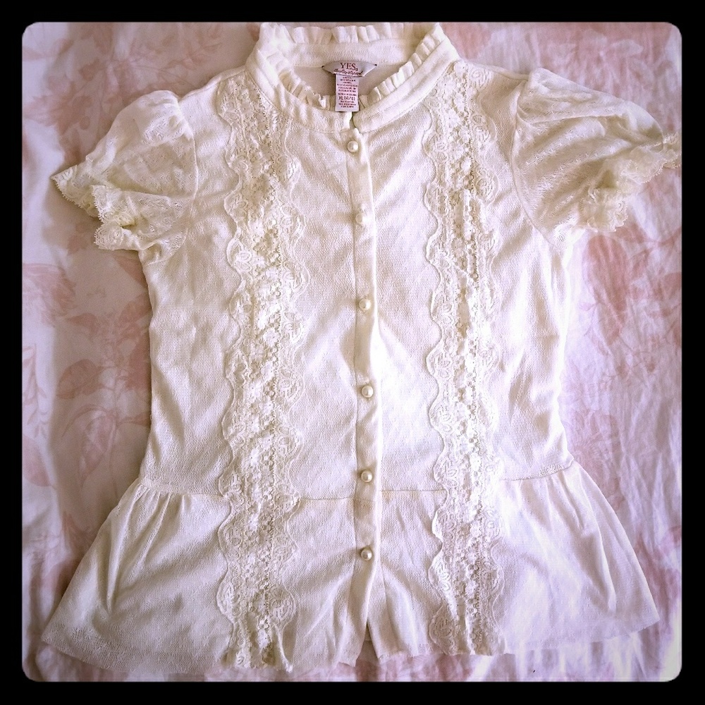 Beautiful lacey white blouse